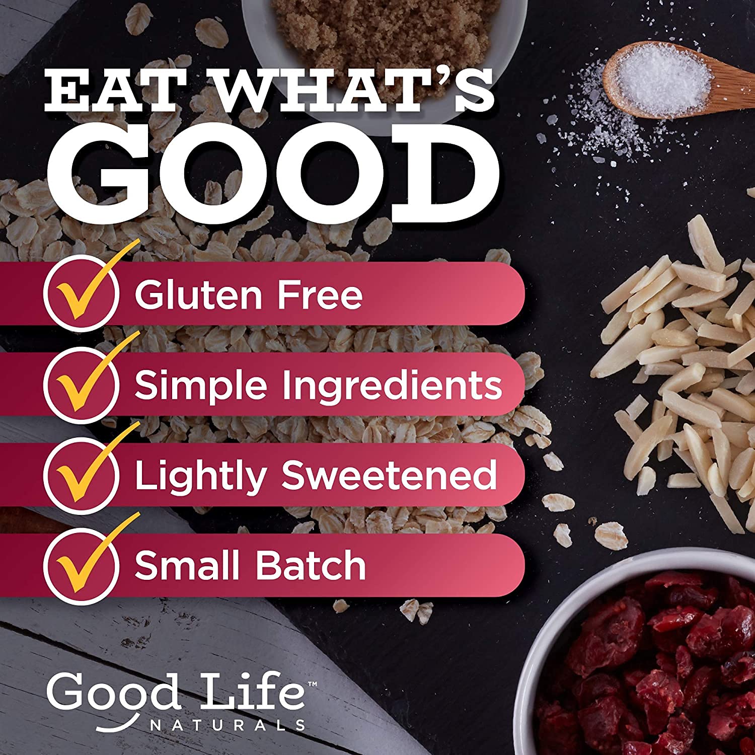 Good Life Natural’s Granola Cereal | Artisan Blended Energizing Granola Flakes | Healthy Snack | No Artificial Flavoring or Sweeteners | Non-GMO
