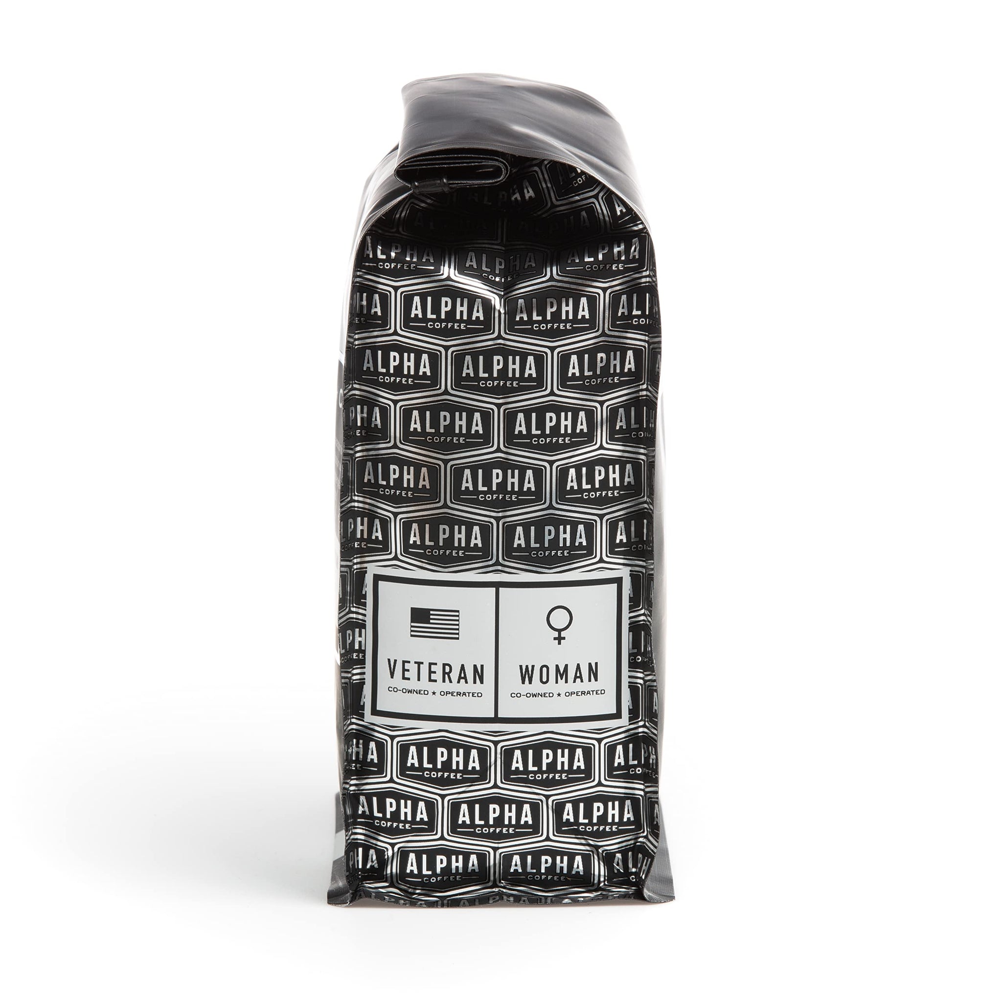Alpha Coffee - Sundown Decaf - 16 oz. Premium Gourmet Craft Organic Decaffeinated Whole Bean Coffee | Veteran Owned - Specialty Small Batch Roasted