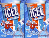 Icee BLUE RASPBERRY Singles to Go (2 Boxes) 6 Packets Each