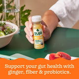 Suja Organic Digestion Shot with Ginger, Apple Cider Vinegar and Ginseng, Immunity Support, Functional Shot, Cold-Pressed Juice with Live Probiotics