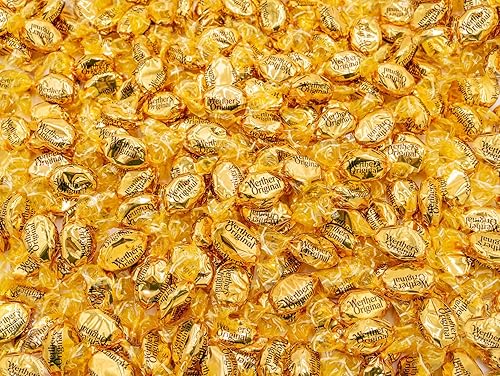 ORIGINAL Caramel Hard Candy 2 lb - Bulk Bag, Classic Cream and Caramel Flavors, Individually Wrapped (166 Pieces)