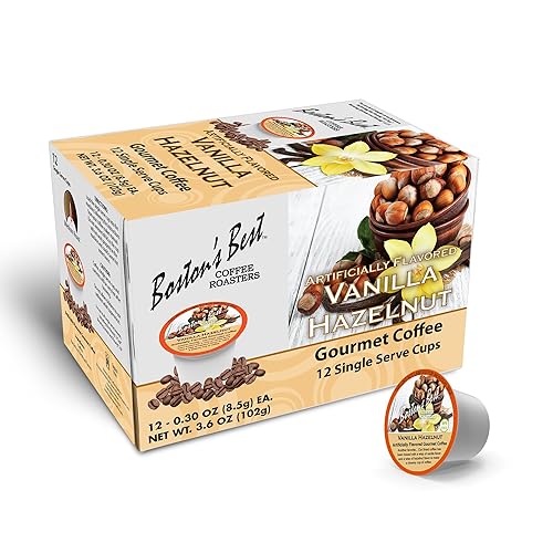 Boston’s Best - Vanilla Hazelnut Delicious Medium Roast Flavored Gourmet Coffee Compatible with Keurig Coffee Maker, 1 Count (12 Single Serve Cups)