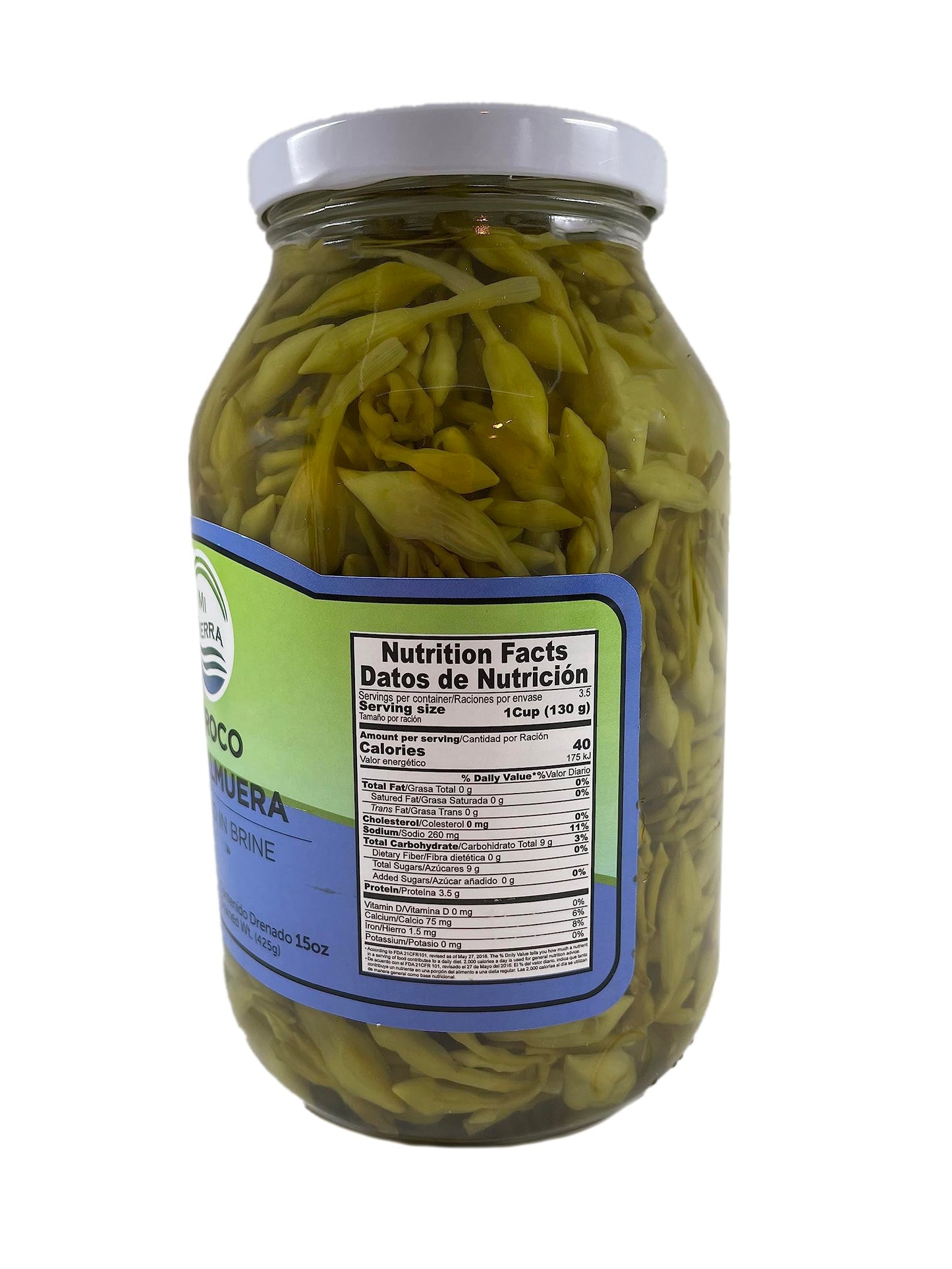 MI TIERRA - Loroco in Brine 32oz - Loroco En Salmuera - Pack of 2