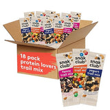 Snak Club Trail Mix Variety Pack, Grab-n-Run Protein Snacks, Includes Energizer Trail Mix, Yogurt, and Fancy, Nut and Fruit Assortment, 18 Individual