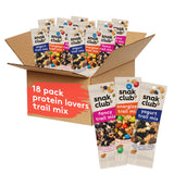Snak Club Trail Mix Variety Pack, Grab-n-Run Protein Snacks, Includes Energizer Trail Mix, Yogurt, and Fancy, Nut and Fruit Assortment, 18 Individual