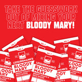Leisuremann's Bloody Mary Single Serve Cocktail Mixer - Cocktail or Mocktail Powders Designed to Make Happy Hour Easier - All Natural - Travel Ready