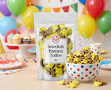 Swedish Candy - Banana Toffee Skull Shaped - Gourmet Soft Sweet Gummy Candy - Vegan, Gluten Free - Fresh Scandinavian Style - 1 lb