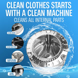 Sudstainables Washing Machine Cleaner Tablets (24-Pack) - Deep Clean Odor & Residue Remover for Front & Top Load Washers, HE & Septic Safe Washing