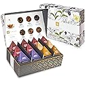 Teabloom Organic Black Forest Pyramid Tea Presentation Box, 12 Assorted Black Tea Blends, USDA Certified Organic Whole-Leaf Pyramid Tea Sachets