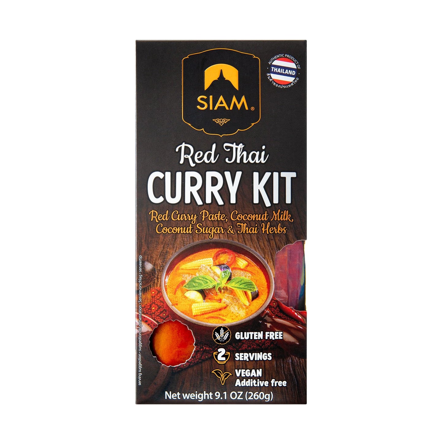SIAM Thai Curry Kit, 9.1 oz (260g) CASE OF 6 (Red)