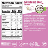 Lenny & Larry's FITZELS Protein Pretzels (Everything Bagel) 8 Individual Bags 3 oz Each - High Protein Snacks with 20g of Plant Based Protein