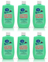 Soilove Laundry Stain Remover Liquid - 6 Bottles (16oz) - Powerful Prewash for Blood, Grease, Ink, Grass, Food, & More - Advanced formula clothes