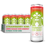 Starbucks Iced Energy Drink, Strawberry Kiwi, 12 Fl Oz Cans (Pack of 12)
