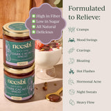 NEESHI Hormone Balancing Dark Cacao Spread for Women - Bloating Relief & Menopause Support - Low Sugar, Vegan, Gluten-Free, All Natural Superfood