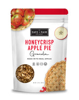 Safe + Fair Honeycrisp Apple Pie Granola - Gluten-Free, Vegan & Plant-Based Snack with Real Honeycrisp Apples, Whole Grains, Non-GMO, Kosher, No