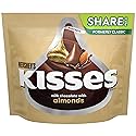 HERSHEY'S KISSES Chocolate Candy with Almonds, 10 oz Bag