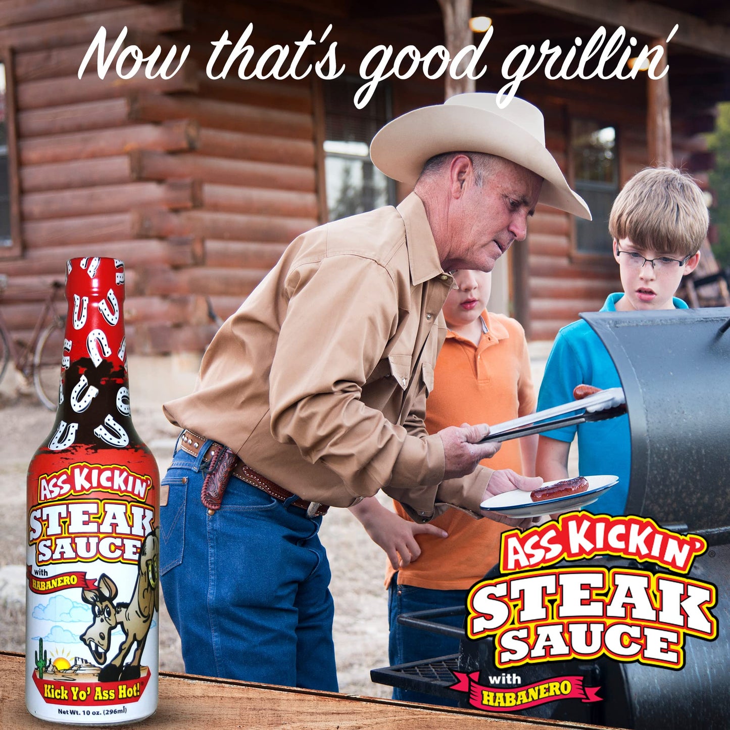 Ass Kickin' Spicy Steak Sauce with Habanero 10 oz. Premium Gourmet Steak Sauce with Hot Pepper Perfect for Hot Sauce Fans Try if You Dare!