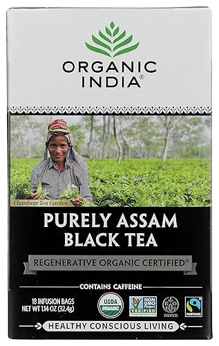 Organic India Organic Assam Black Tea, 18 CT
