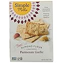 Simple Mills Parmesan Garlic Almond Flour Crackers, 4.25 OZ