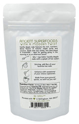SAKU Tea, Vanilla Maple Jade Matcha Latte Blend, Super Food Latte, 2.1oz Bag