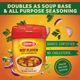 Osem Beef Flavored Soup & Seasoning Mix - Powder Broth Base, Perfect for Soups, Sauces, Stews, Rice, Gravy, and More , Rich Savory Flavor Enhancer