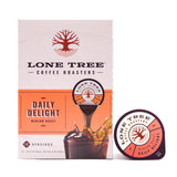 Lone Tree Single-Serve Coffee Pods - Premium 100% Arabica Liquid Concentrate - Daily Delight Medium Roast - 12 Pods - Ready Hot or Iced