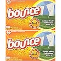 Bounce Fabric Softener Sheets, Outdoor Fresh Scent, 80 Sheets (Pack of 2)