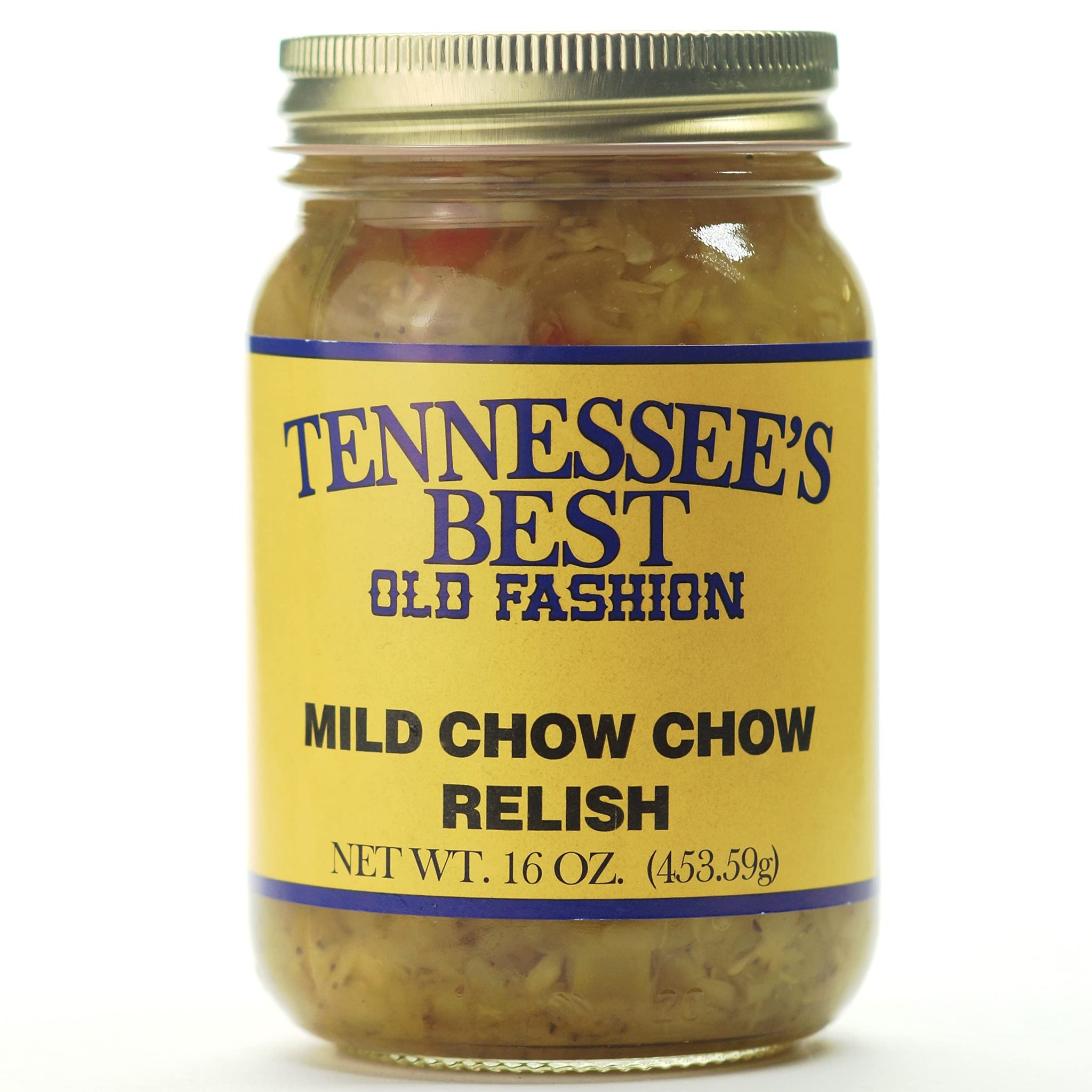 Tennessee’s Best Mild Chow Chow Relish - Southern Sweet & Tangy Pickled Vegetable Relish, Small Batch, No Preservatives