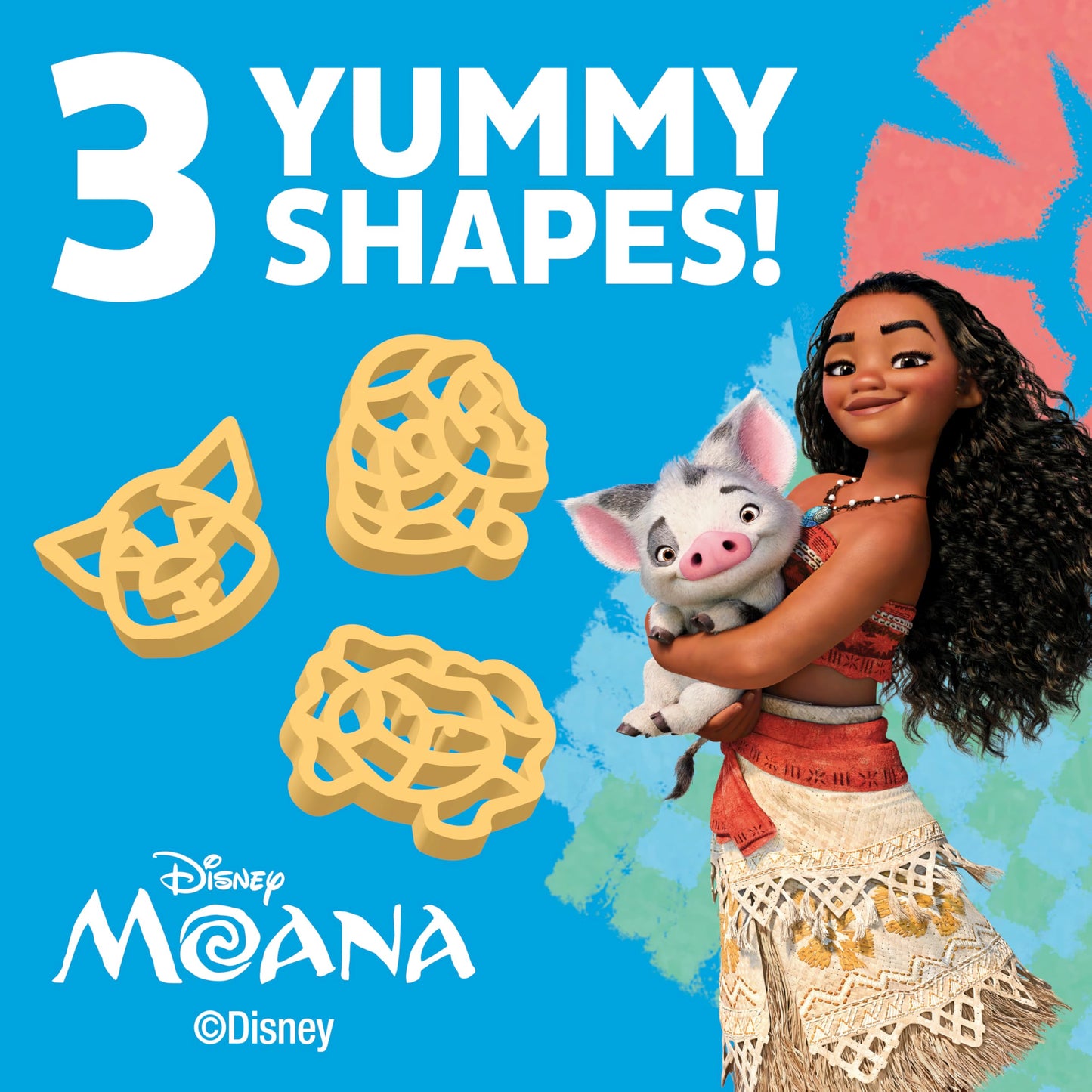 Annie's Disney Moana Pasta and Cheddar Macaroni and Cheese Cups, Kids Dinner Side or Snack, 4 Ct, 7.48 oz