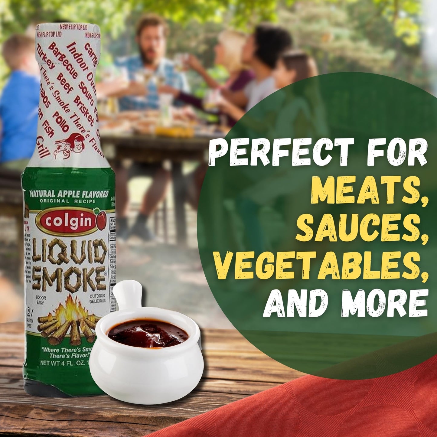 Colgin All Natural Apple Flavored Liquid Smoke - 4oz