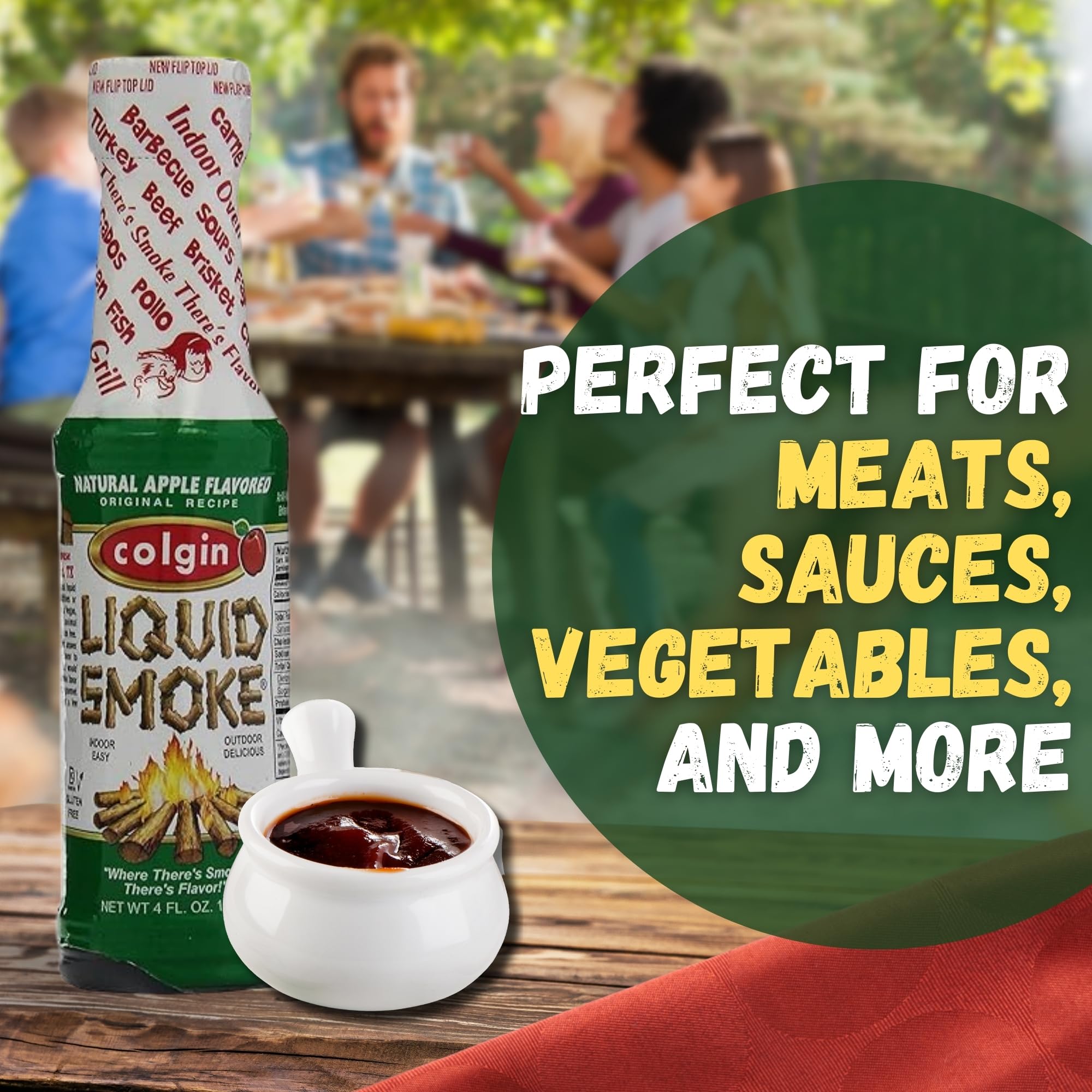 Colgin All Natural Apple Flavored Liquid Smoke - 4oz