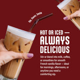 Blentte - Organic French Vanilla Drink Mix - Latte, Cappuccino, Frappe, Hot Chocolate & Coffee Blend - For Instant Delicious Beverage - Non-GMO