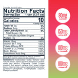 Be LOVE™ Nootropic Energy Drink - 80mg Natural Caffeine, L-Theanine & Alpha-GPC for Clean Calm Focus - Zero Sugar, Low Calorie, 100% DV B-Vitamins