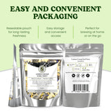 Nelson's Tea Lemon Cream Earl Grey Black Loose Leaf Tea w/Lemongrass, Cornflower & Natural Flavoring - 0.4oz Black Blend - Zesty & Creamy, Refreshing