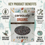Organic Black Chia Seeds 25 lb Bulk - High Fiber Omega-3 Superfood, Non-GMO, Gluten Free, Vegan, Kosher, Whole Chia Seeds for Smoothies, Chia Pudding
