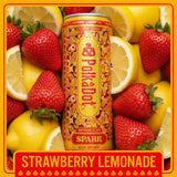 Polkadot Spark Seltzer, Strawberry Lemonade Flavor, Sparkling Drink with L-Theanine, Lion’s Mane, Ginkgo, and Green Tea, Zero Sugar Beverage, 12 FL Oz