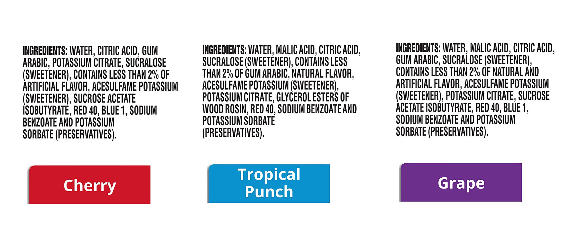 Kool-Aid Liquid Drink Mix Trio for Sugar Free Flavored Hydration, Water Flavoring, Beverage Mixing and Drink Enhancer, Cherry, Tropical Punch