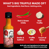 CAPTAIN DEMO's BIG TRUFFLE Red Hot Pepper Sauce- 5 Pack of Mini Travel Bottles. Never Leave Home Without Capt'n Demo!