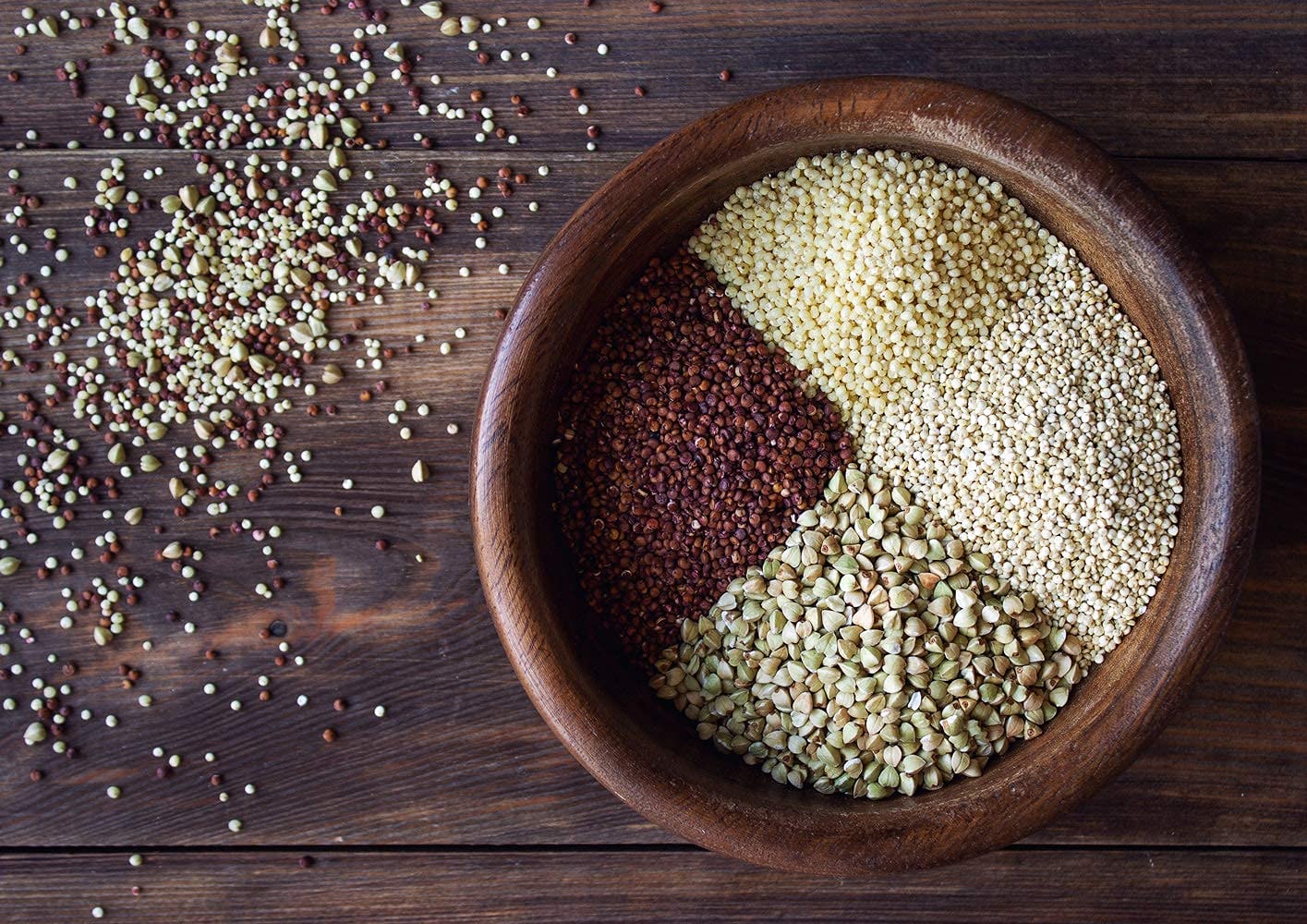 Food to Live Organic Super Grains Blend, 5 Pounds - A Mix of Millet, Buckwheat, Red and White Quinoa. Non-GMO, Non-Irradiated, Vegan Superfood, Bulk
