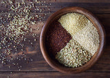 Food to Live Organic Super Grains Blend, 5 Pounds - A Mix of Millet, Buckwheat, Red and White Quinoa. Non-GMO, Non-Irradiated, Vegan Superfood, Bulk