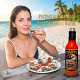 Tasty Pepper Sauce - Caribbean Scotch Bonnet Hot Sauce, Salsa Picante Gourmet Pepper Sauce, Texas Made, Mild-Medium Heat (30k SHU), Great for Wings