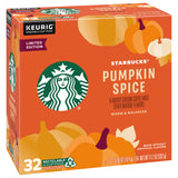 Starbucks Limited Edition Flavored Coffee K-Cups, Pumpkin Spice, Keurig Genuine K-Cup Pods, Made without Artificial Flavors, 32 CT K-Cup Pods/Pack
