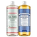 Dr. Bronner’s Pure-Castile Magic Soap Variety Pack & Sal Suds Biodegradable Cleaner Liquid Body Soap, All-Purpose Cleaner, Vegan, Cruelty-Free