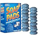 SCRUBIT 20 PK Steel Wool Soap Pads - [Updated Not-Kosher!] - Metal Scouring Cleaning Pads for Dishes, Pots and Ovens - Pre-Soaped scrubbing Pads