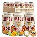 Luna Bay Zero Percent Tea Mocktail - Sparkling Tea Non-Alcoholic Beverage with Yerba Mate & Magnesium Glycinate, Vegan, Low Sugar, Non-GMO and Gluten