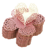 CIYODO 50pcs Hollow Design Chocolate Paper Holders Decorative Candy Cups for Weddings Parties Unique Chocolate Wrapping for Desserts Practical