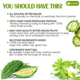 Lavendium, Premium 30 Bitter Melon Tea Bags, 100% Natural & Pure Bitter Melon Fruit, No Additives or Preservatives, Non-GMO, Caffeine-Free