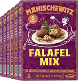 Manischewitz Mediterranean Falafel Ball Mix, 6.4oz (6 Pack) | All Natural | Sugar Free | Good Source of Protein | Wholesome & Nutritious