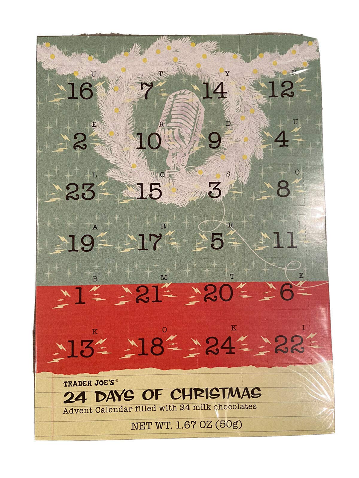 Trader Joe's Christmas Milk Chocolate Advent Calendar Bundle of 4 Seasonal Holiday Designs for Kids/Adult Gifts