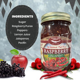 Newport Jerky Company All Natural Gourmet Raspberry Jalapeno Jam | Classic Spread for Burgers, Sandwiches, Toast, Cream Cheese, Charcuterie | Made in
